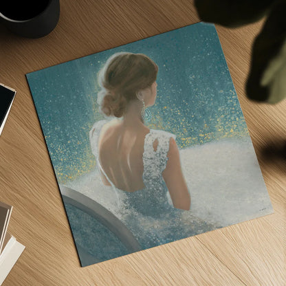 Before the Opera Blue by James Wiens. Shown as a detailed flat fine art print, highlighting archival giclee quality. Available as an archival giclee rolled canvas, fine art paper, or poster print. SKU 22176a.