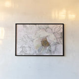 Blooming Sketch by James Wiens. shown as a paper print in a black flame. Available as a archival giclee rolled canvas, fine art paper, or poster print. SKU 50318i.