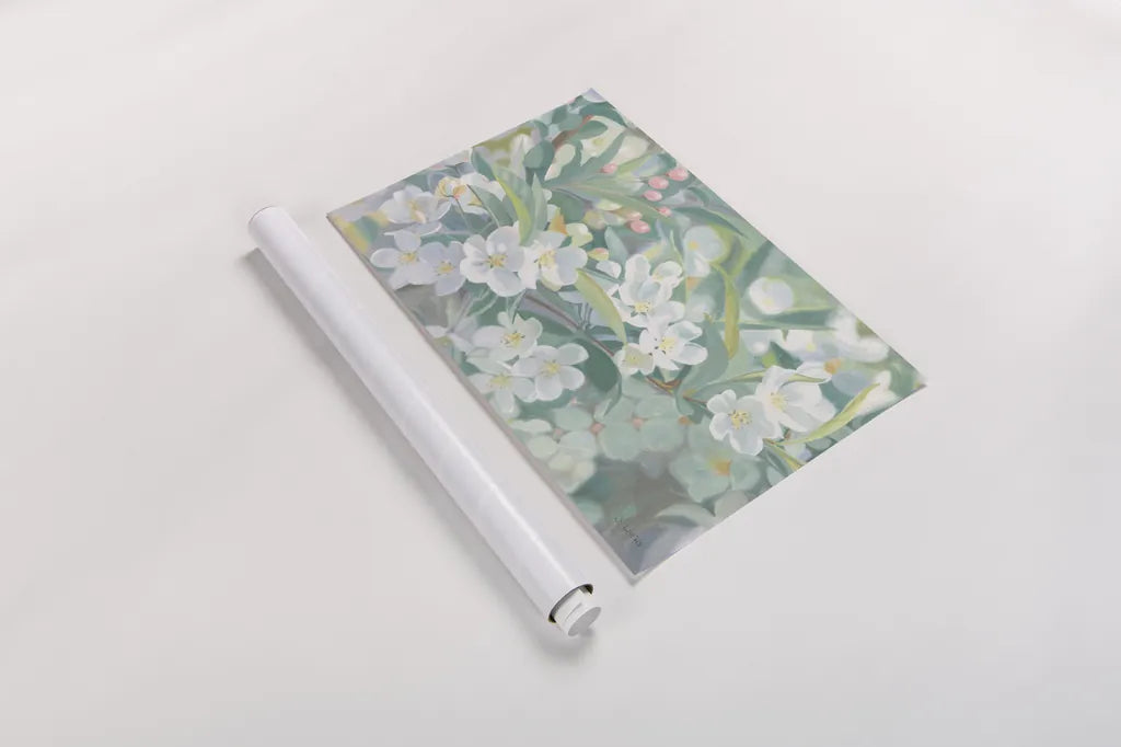 Blossoms Crop by James Wiens. shown as a rolled paper print. Available as archival giclee rolled canvas, fine art paper, or poster print. SKU 77895i.