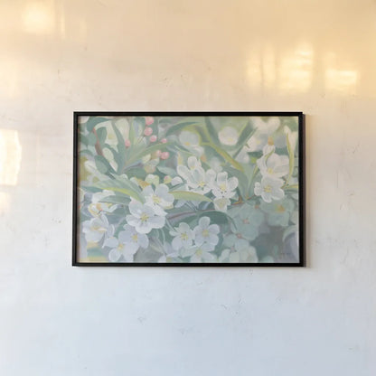 Blossoms Crop by James Wiens. shown as a paper print in a black flame. Available as a archival giclee rolled canvas, fine art paper, or poster print. SKU 77895i.