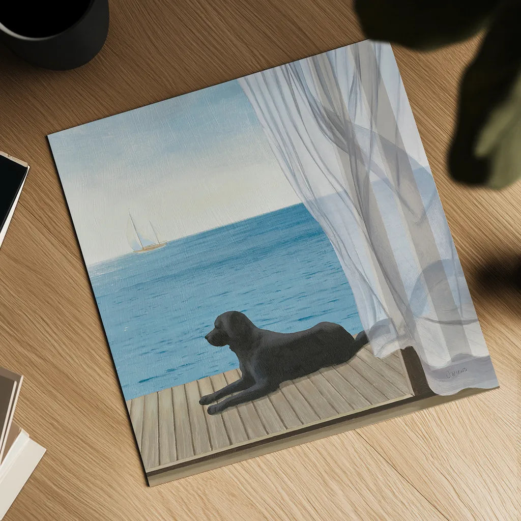 Blue Breeze III by James Wiens. Shown as a detailed flat fine art print, highlighting archival giclee quality. Available as an archival giclee rolled canvas, fine art paper, or poster print. SKU 14216a.