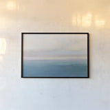 Blue View by James Wiens. shown as a paper print in a black flame. Available as a archival giclee rolled canvas, fine art paper, or poster print. SKU 75170i.