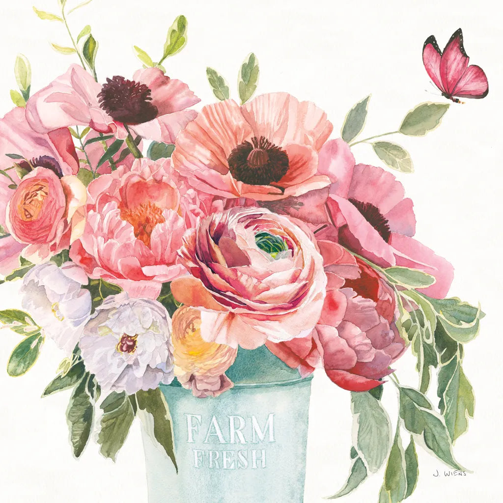 Boho Bouquet  XIII by James Wiens. SKU 68453a. Archival Giclee Fine art print for wall decor.