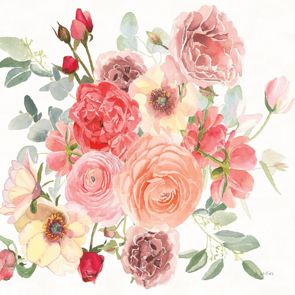 Boho Bouquet  XIV by James Wiens. SKU 68454a. Archival Giclee Fine art print for wall decor.