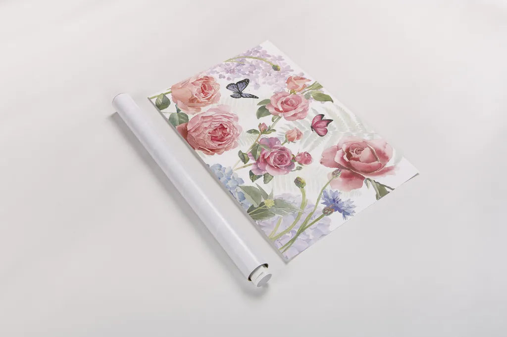 Boho Bouquet I by James Wiens. shown as a rolled paper print. Available as archival giclee rolled canvas, fine art paper, or poster print. SKU 62642i.