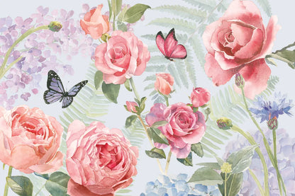 Boho Bouquet I Blue by James Wiens. SKU 62647i. Archival Giclee Fine art print for wall decor.