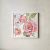 Boho Bouquet III by James Wiens. Shown in a crisp white glass frame for a clean and minimalist style. Available as an archival giclee rolled canvas, fine art paper, or poster print. SKU 62644a.
