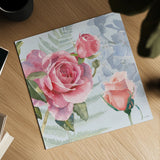 Boho Bouquet V Blue by James Wiens. Shown as a detailed flat fine art print, highlighting archival giclee quality. Available as an archival giclee rolled canvas, fine art paper, or poster print. SKU 62651a.