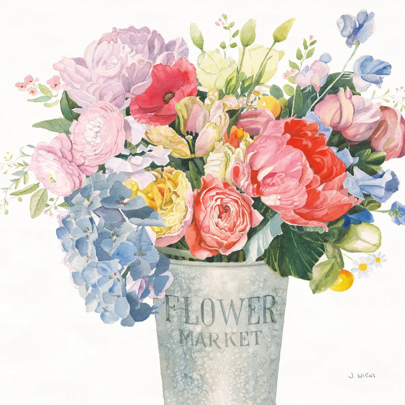 Boho Bouquet XVII by James Wiens. SKU 68457a. Archival Giclee Fine art print for wall decor.