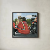 Born to Be Wild Crop by James Wiens. Shown in a sleek black glass frame for a contemporary gallery look. Available as an archival giclee rolled canvas, fine art paper, or poster print. SKU 28512a.