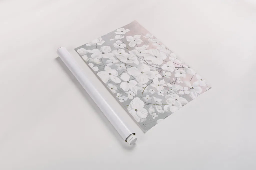 Bringing in Blossoms by James Wiens. shown as a rolled paper print. Available as archival giclee rolled canvas, fine art paper, or poster print. SKU 43507i.