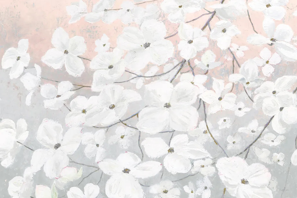 Bringing in Blossoms Blush by James Wiens. SKU 45677i. Archival Giclee Fine art print for wall decor.