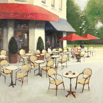 Cafe du Matin II by James Wiens. SKU 12515a. Archival Giclee Fine art print for wall decor.