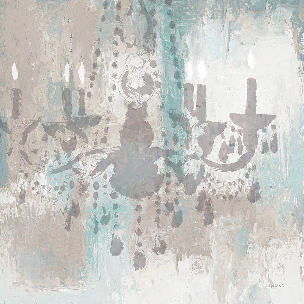 Candelabra Teal I by James Wiens. SKU 14118a. Archival Giclee Fine art print for wall decor.