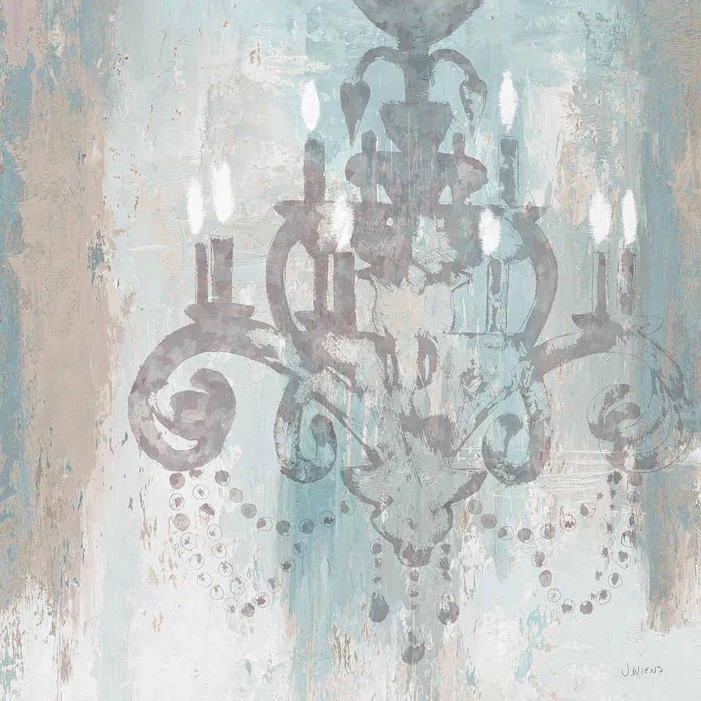 Candelabra Teal II by James Wiens. SKU 14119a. Archival Giclee Fine art print for wall decor.