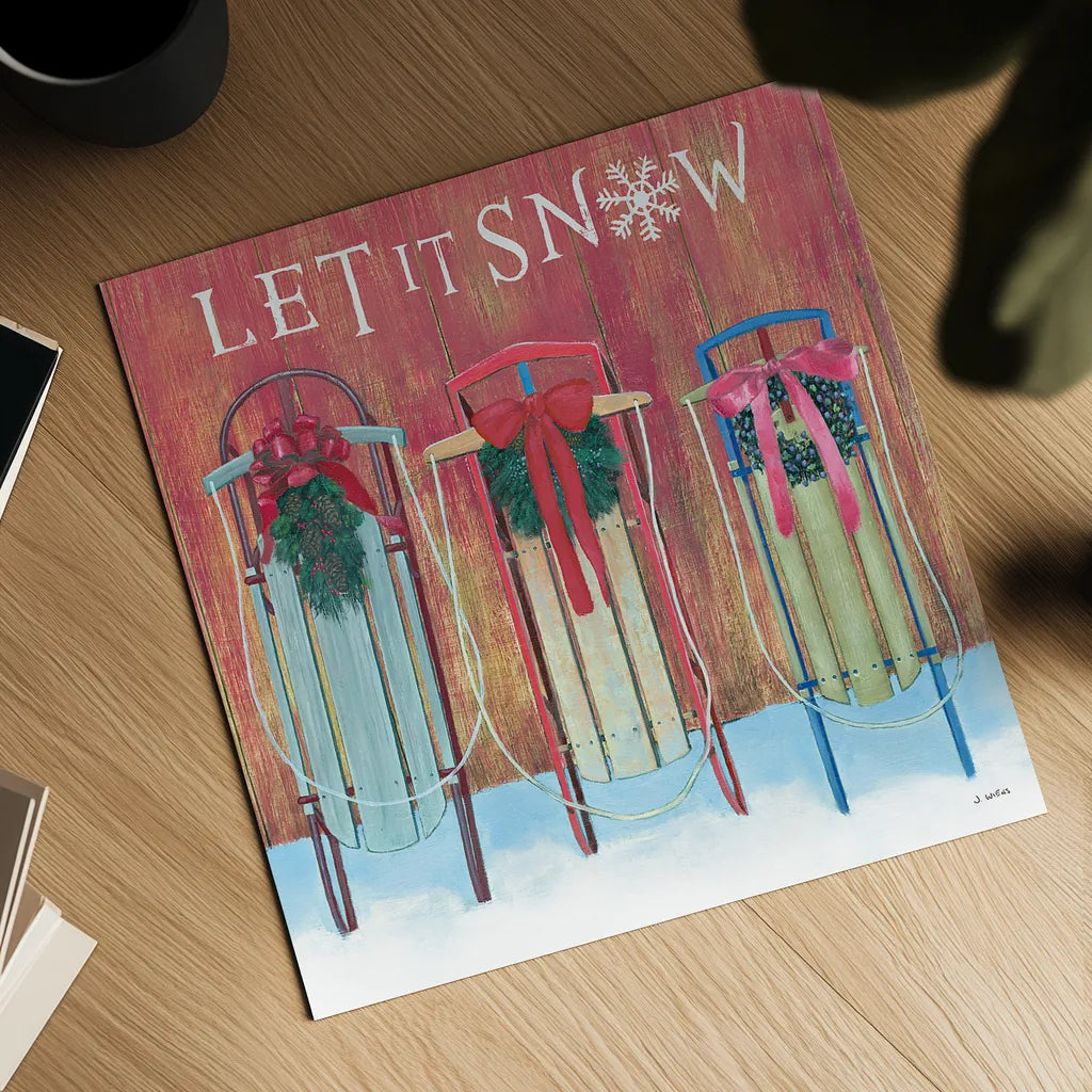 Christmas Affinity IX by James Wiens. Shown as a detailed flat fine art print, highlighting archival giclee quality. Available as an archival giclee rolled canvas, fine art paper, or poster print. SKU 42605a.