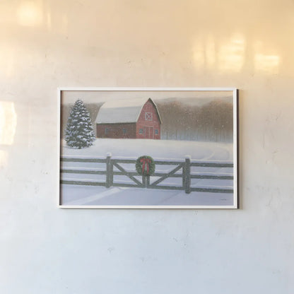 Christmas Affinity VI by James Wiens. shown as a paper print in a white frame. Available as a archival giclee rolled canvas, fine art paper, or poster print. SKU 42602i.
