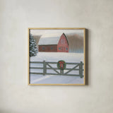 Christmas Affinity VI Crop by James Wiens. Shown in a natural wood glass frame for a timeless modern aesthetic. Available as an archival giclee rolled canvas, fine art paper, or poster print. SKU 42602a.