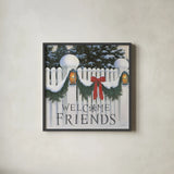 Christmas Affinity VIII by James Wiens. Shown in a sleek black glass frame for a contemporary gallery look. Available as an archival giclee rolled canvas, fine art paper, or poster print. SKU 42604a.