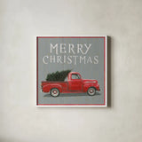 Christmas Affinity XI Merry Christmas by James Wiens. Shown in a crisp white glass frame for a clean and minimalist style. Available as an archival giclee rolled canvas, fine art paper, or poster print. SKU 47614a.