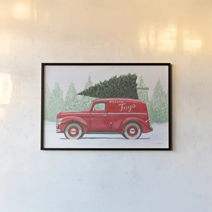 Christmas Farm II by James Wiens. shown as a paper print in a black flame. Available as a archival giclee rolled canvas, fine art paper, or poster print. SKU 71004i.