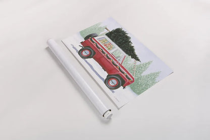 Christmas Farm III by James Wiens. shown as a rolled paper print. Available as archival giclee rolled canvas, fine art paper, or poster print. SKU 71005i.