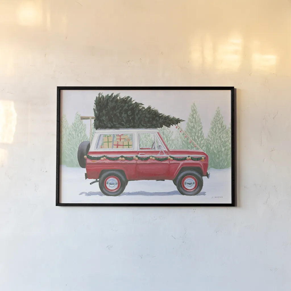 Christmas Farm III by James Wiens. shown as a paper print in a black flame. Available as a archival giclee rolled canvas, fine art paper, or poster print. SKU 71005i.