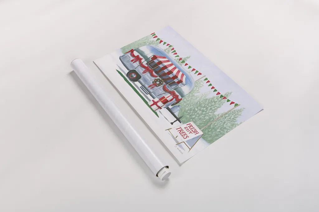 Christmas Farm IV by James Wiens. shown as a rolled paper print. Available as archival giclee rolled canvas, fine art paper, or poster print. SKU 71006i.