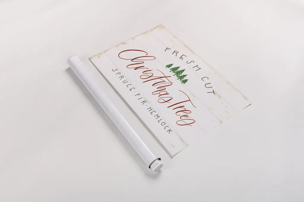 Christmas Farm V by James Wiens. shown as a rolled paper print. Available as archival giclee rolled canvas, fine art paper, or poster print. SKU 71007i.