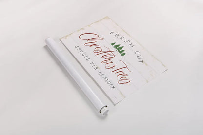 Christmas Farm V by James Wiens. shown as a rolled paper print. Available as archival giclee rolled canvas, fine art paper, or poster print. SKU 71007i.