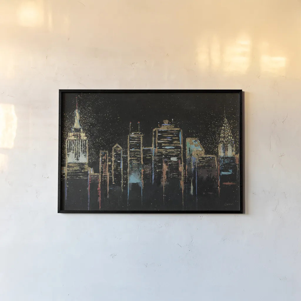 Cityscape Crop by James Wiens. shown as a paper print in a black flame. Available as a archival giclee rolled canvas, fine art paper, or poster print. SKU 18259i.