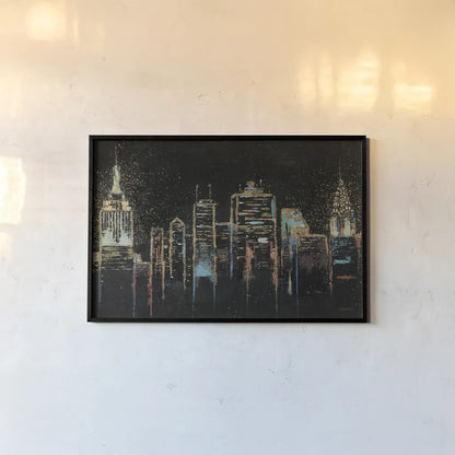 Cityscape Crop by James Wiens. shown as a paper print in a black flame. Available as a archival giclee rolled canvas, fine art paper, or poster print. SKU 18259i.