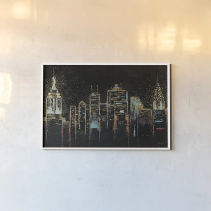 Cityscape Crop by James Wiens. shown as a paper print in a white frame. Available as a archival giclee rolled canvas, fine art paper, or poster print. SKU 18259i.