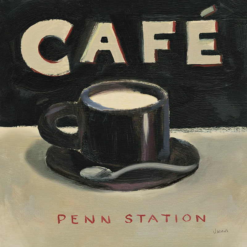Coffee Spot I by James Wiens. SKU 17581a. Archival Giclee Fine art print for wall decor.