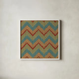 Country Mood Tile II by James Wiens. Shown in a crisp white glass frame for a clean and minimalist style. Available as an archival giclee rolled canvas, fine art paper, or poster print. SKU 14139a.
