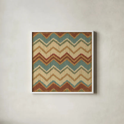 Country Mood Tile IV by James Wiens. Shown in a crisp white glass frame for a clean and minimalist style. Available as an archival giclee rolled canvas, fine art paper, or poster print. SKU 14143a.