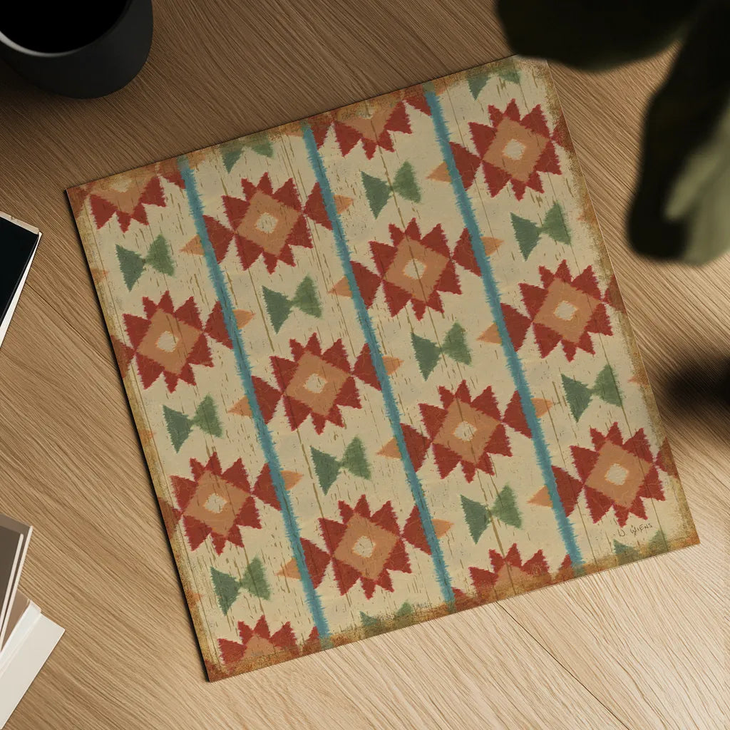 Country Mood Tile VI by James Wiens. Shown as a detailed flat fine art print, highlighting archival giclee quality. Available as an archival giclee rolled canvas, fine art paper, or poster print. SKU 14141a.