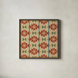 Country Mood Tile VI by James Wiens. Shown in a sleek black glass frame for a contemporary gallery look. Available as an archival giclee rolled canvas, fine art paper, or poster print. SKU 14141a.