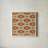 Country Mood Tile VI by James Wiens. Shown in a crisp white glass frame for a clean and minimalist style. Available as an archival giclee rolled canvas, fine art paper, or poster print. SKU 14141a.