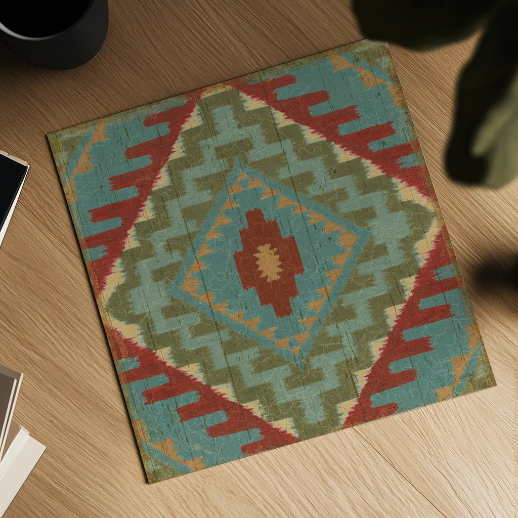 Country Mood Tile VII by James Wiens. Shown as a detailed flat fine art print, highlighting archival giclee quality. Available as an archival giclee rolled canvas, fine art paper, or poster print. SKU 14142a.