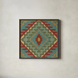 Country Mood Tile VII by James Wiens. Shown in a sleek black glass frame for a contemporary gallery look. Available as an archival giclee rolled canvas, fine art paper, or poster print. SKU 14142a.
