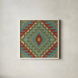 Country Mood Tile VII by James Wiens. Shown in a crisp white glass frame for a clean and minimalist style. Available as an archival giclee rolled canvas, fine art paper, or poster print. SKU 14142a.