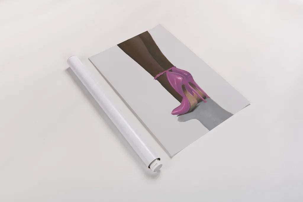 Divine I Pink by James Wiens. shown as a rolled paper print. Available as archival giclee rolled canvas, fine art paper, or poster print. SKU 82829h.