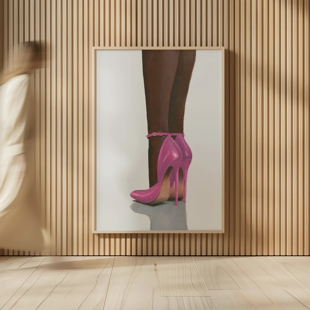 Divine I Pink by James Wiens. shown as over sized large wall art. Available as an archival giclee rolled canvas, fine art paper, or poster print. SKU 82829h.