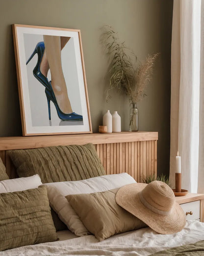 Divine II by James Wiens. shown as a paper print in a natural frame. Available as a archival giclee rolled canvas, fine art paper, or poster print. SKU 73888h.