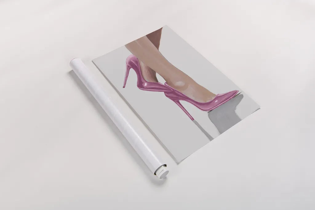 Divine II Pink by James Wiens. shown as a rolled paper print. Available as archival giclee rolled canvas, fine art paper, or poster print. SKU 82830h.