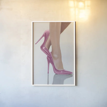 Divine II Pink by James Wiens. shown as a paper print in a white frame. Available as a archival giclee rolled canvas, fine art paper, or poster print. SKU 82830h.