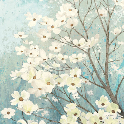 Dogwood Blossoms I by James Wiens. SKU 10952a. Archival Giclee Fine art print for wall decor.