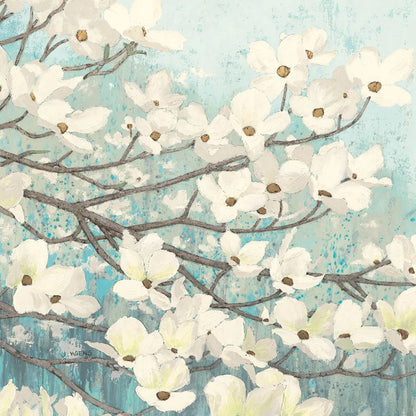 Dogwood Blossoms II by James Wiens. SKU 11148a. Archival Giclee Fine art print for wall decor.
