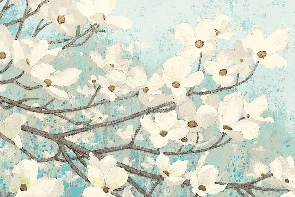 Dogwood Blossoms II Crop by James Wiens. SKU 10953i. Archival Giclee Fine art print for wall decor.